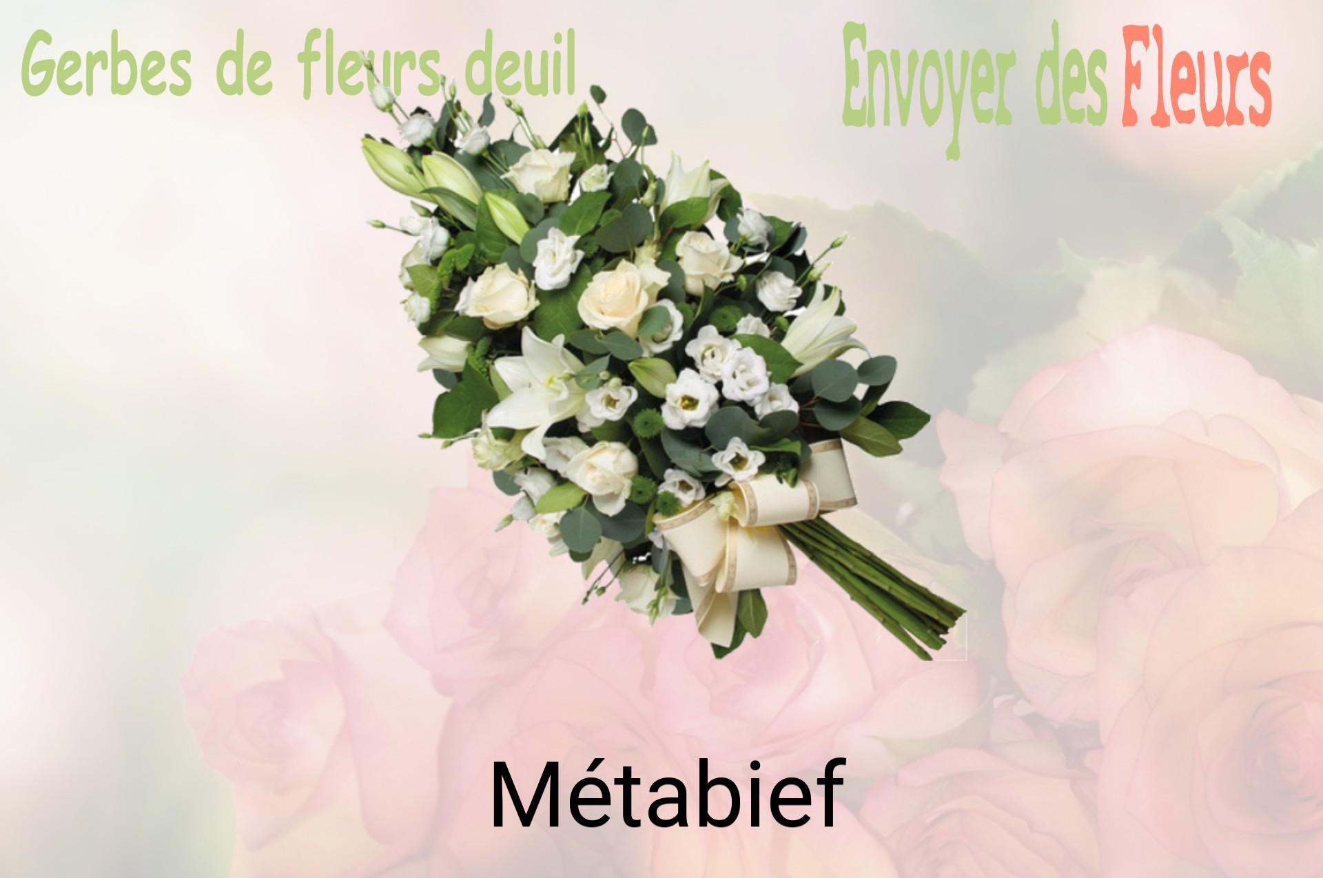 Gerbe de fleurs de deuil livrée à Métabief
